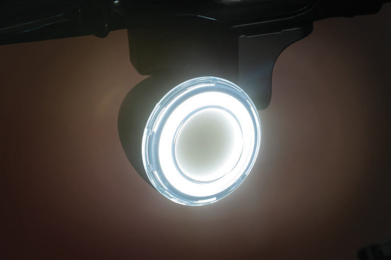 Load image into Gallery viewer, Kuryakyn Tracer L.E.D. Front Turn Signal Insert, White/Amber Light, Smoke Lens 1157
