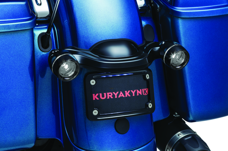 Load image into Gallery viewer, Kuryakyn Deep Dish Bezel For Bullet Turn Signals Smoke Lens Gloss Black

