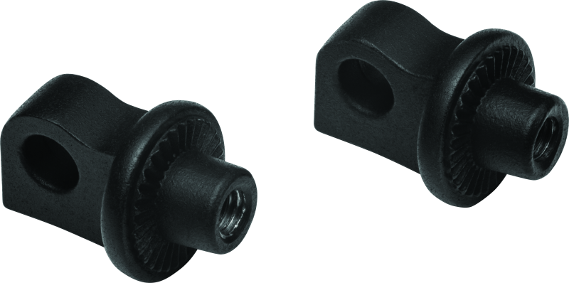 Load image into Gallery viewer, Kuryakyn Splined Peg Adaptors Satin Black
