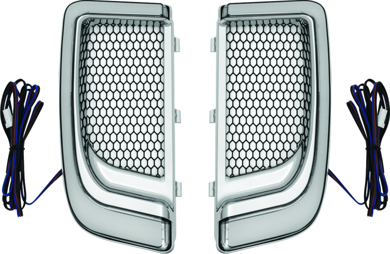 Load image into Gallery viewer, Kuryakyn Tracer Lower Fairing Grill Chrome

