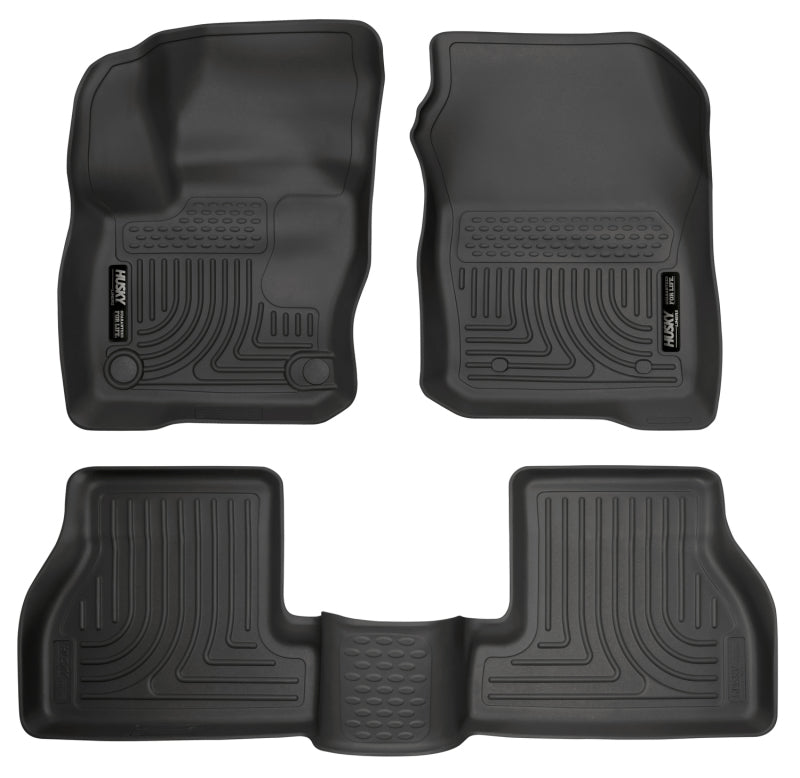 Load image into Gallery viewer, Husky Liners Weatherbeater 2016 Ford Focus RS Front &amp; 2nd Seat Floor Liners - Black
