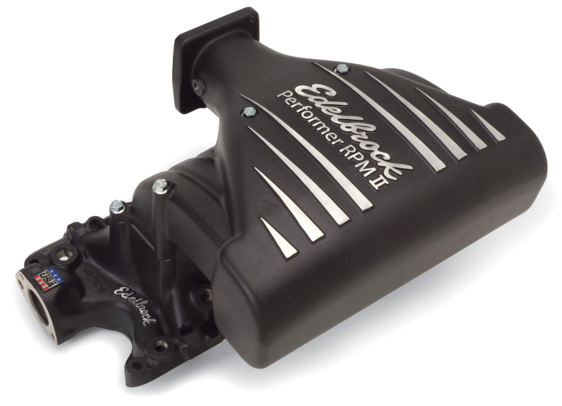 Load image into Gallery viewer, Edelbrock Intake Manifold Ford Mustang 5 0L Performer RPM II Manifold Black Finish
