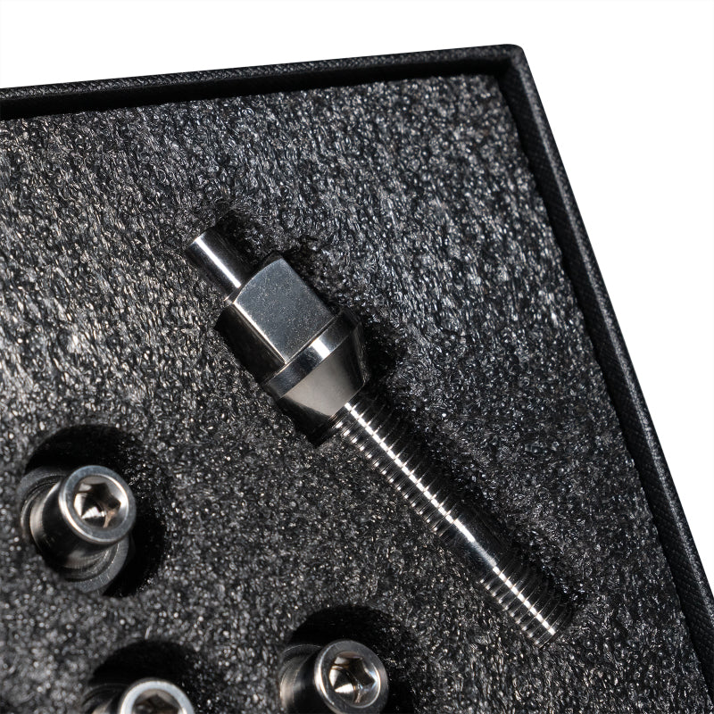 Load image into Gallery viewer, Wheel Mate Titanium Wheel Stud Conversion (Raw Ti) - M14x1.25 to M14x1.5 - 74mm - 60deg Lug Nut
