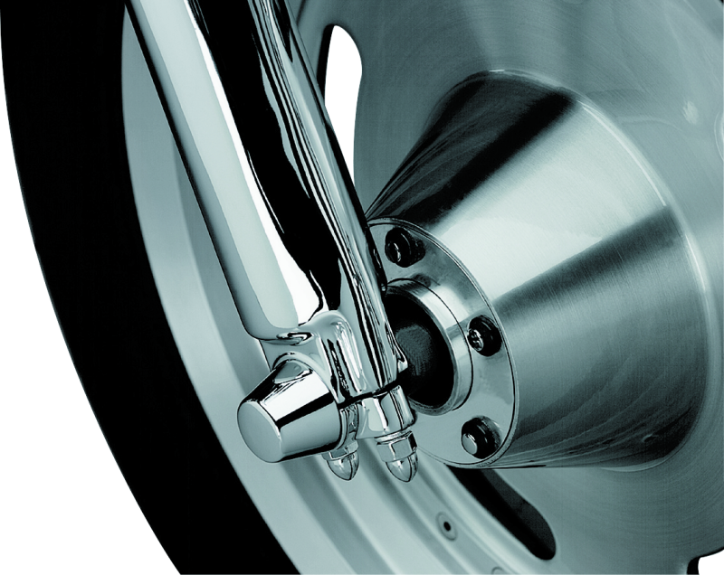 Load image into Gallery viewer, Kuryakyn Front Axle Nut Caps Chrome
