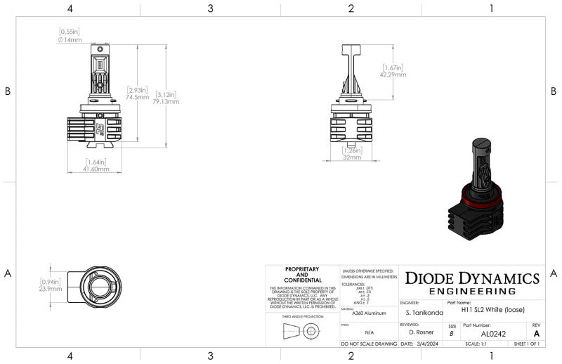 Load image into Gallery viewer, Diode Dynamics H11/H8/H9 White SL2 LED Bulbs (pair)
