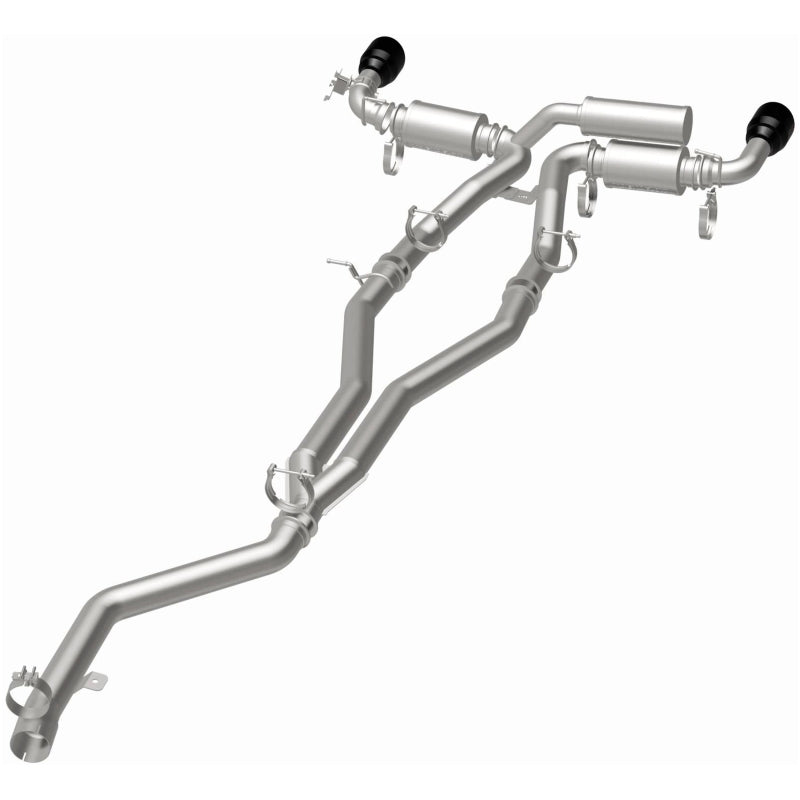 Load image into Gallery viewer, MagnaFlow 2020+ Toyota Supra SPEQ Series Cat-Back Performance Exhaust System w/ Black Chrome Tips
