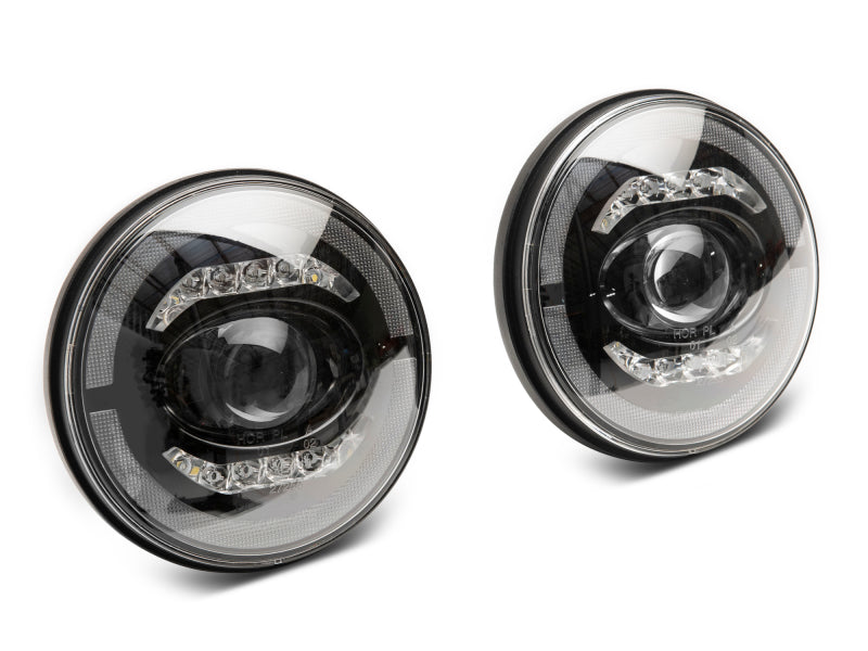 Load image into Gallery viewer, Raxiom 07-18 Jeep Wrangler JK Axial Series LED Headlights- Black Housing (Clear Lens)
