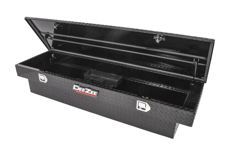 Load image into Gallery viewer, Deezee Universal Tool Box - Red Crossover - Single Lid Black BT Full Size
