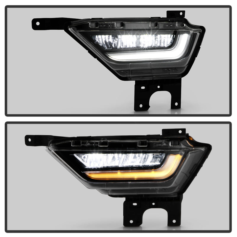 Load image into Gallery viewer, Spyder 21-23 Ford F150 w/ Turn Signal OEM Style Full LED Fog Lights w/ Switch FL-FF1502021-LED-T-C
