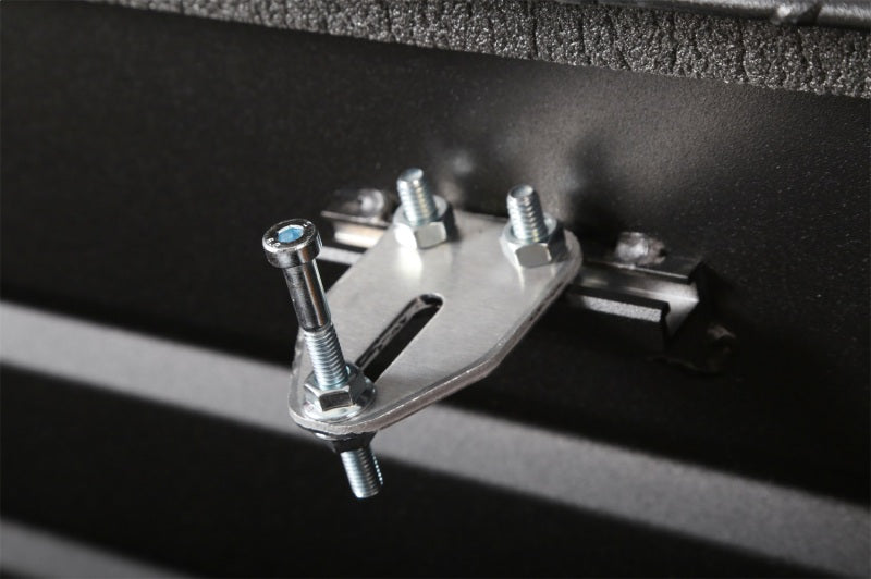 Load image into Gallery viewer, Deezee Universal Tool Box - Red Crossover - Single Lid Black BT Pull Handle (Low/Txt Blk)
