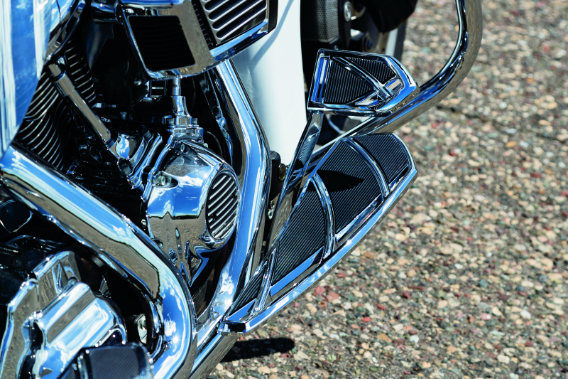 Load image into Gallery viewer, Kuryakyn Phantom Brake Pedal Pad FL Touring Models Chrome
