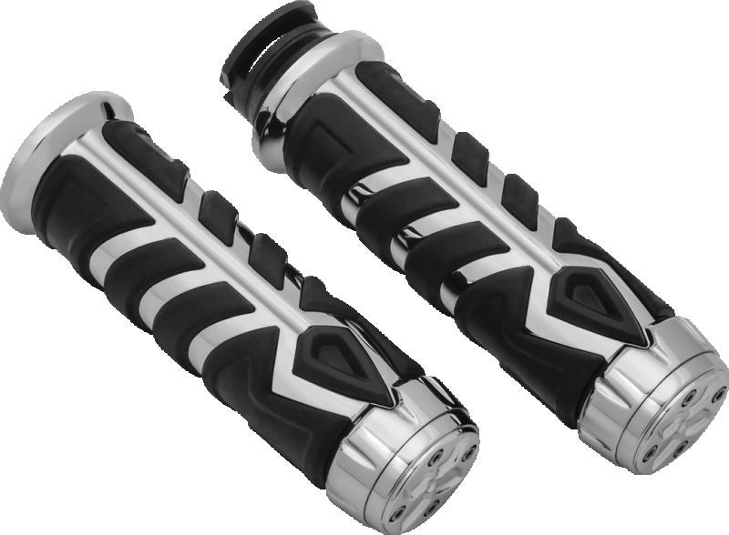 Load image into Gallery viewer, Kuryakyn Spear Grips For Scout Chrome
