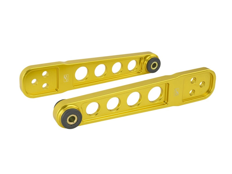 Load image into Gallery viewer, Skunk2 01-05 Honda Civic Gold Anodized Rear Lower Control Arm (Includes Socket Tool)
