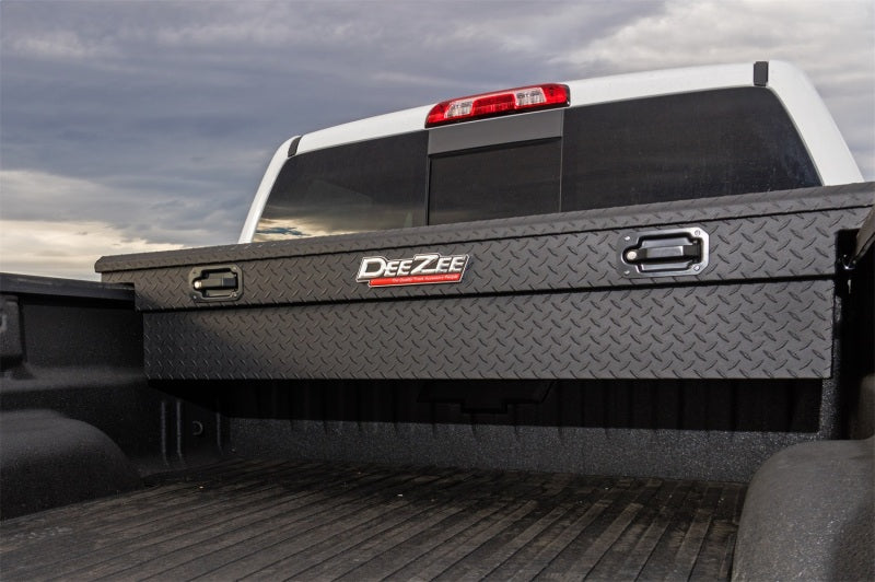 Load image into Gallery viewer, Deezee Universal Tool Box - Red Crossover - Single Lid Black BT Pull Handle (Low/Txt Blk)

