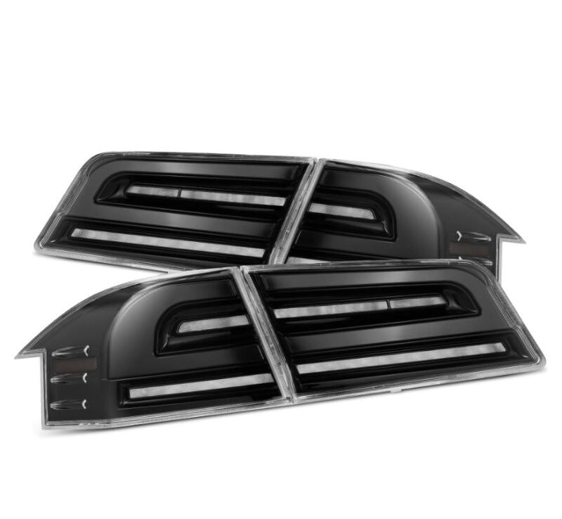 Load image into Gallery viewer, AlphaRex 12-21 Tesla Model S LUXX-Series LED Tail Lights - Alpha-Black
