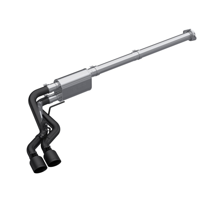 Load image into Gallery viewer, MBRP 2021 Ford F-150 2.7L EcoBoost / 3.5L EcoBoost / 5.0L 3in Cat Back Single Side Exit Black
