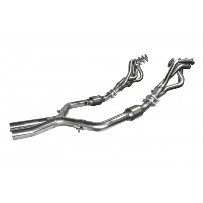 Load image into Gallery viewer, Kooks 05-10 Ford Mustang GT Manual 1 5/8in x 2 1/2in SS Long Tube Headers and OEM Catted SS X Pipe
