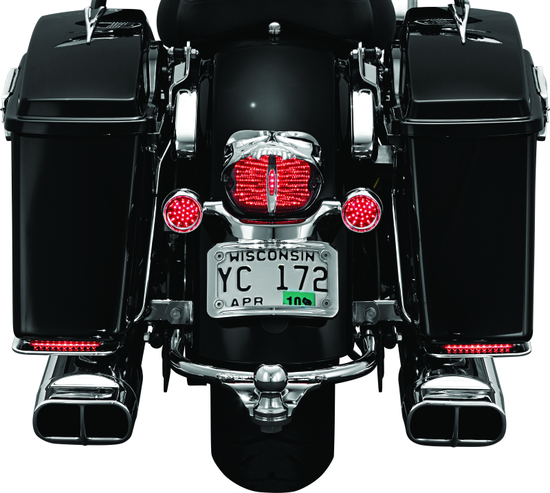 Load image into Gallery viewer, Kuryakyn Zombie Taillight Cover Chrome
