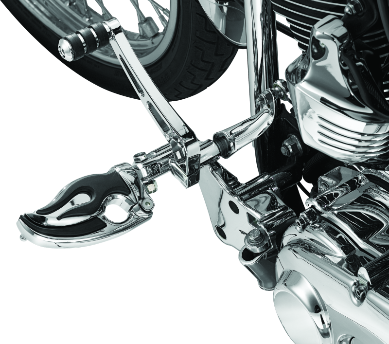 Load image into Gallery viewer, Kuryakyn Flamin Switchblade With Male Mount Adapter Chrome
