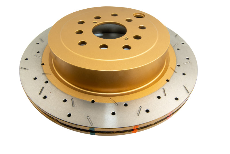 Load image into Gallery viewer, DBA 08-10 STi/2017 BRZ w/Perf. Pkg. Dual-Drilled Rear Drilled &amp; Slotted 4000 Series Rotor
