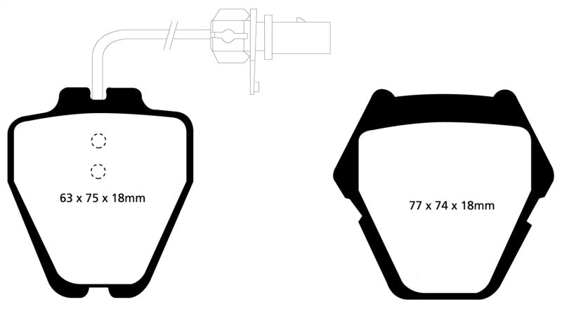 Load image into Gallery viewer, EBC 99-01 Audi A6 Quattro 2.7 Twin Turbo Sedan (8 Pad Set) Redstuff Front Brake Pads
