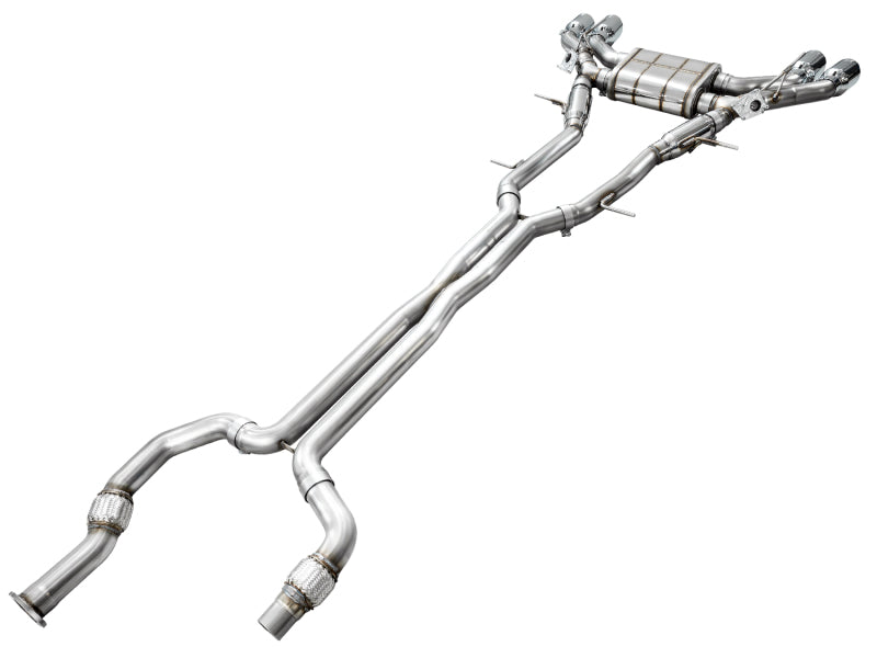 Load image into Gallery viewer, AWE Tuning 2021+ Cadillac CT4-V Blackwing SwitchPath Exhaust - Chrome Silver Tips
