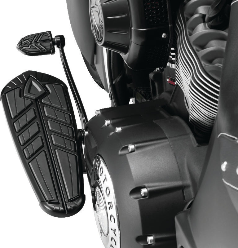 Load image into Gallery viewer, Kuryakyn Spear Driver Floorboard Inserts Satin Black
