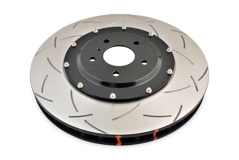 Load image into Gallery viewer, DBA 09-11 Nissan GTR R-35 Front Slotted 5000 Series 2 Piece Rotor Assembled w/ Black Hat
