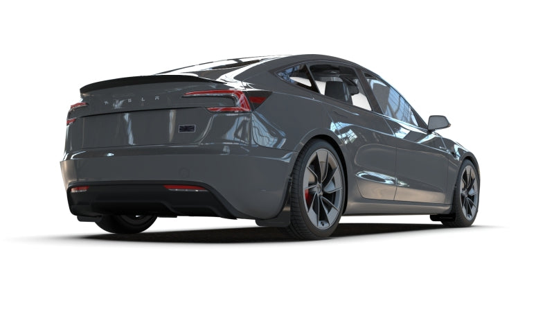 Load image into Gallery viewer, Rally Armor 2024 Tesla Model 3 Highland Black UR Mud Flap Dark Grey Logo
