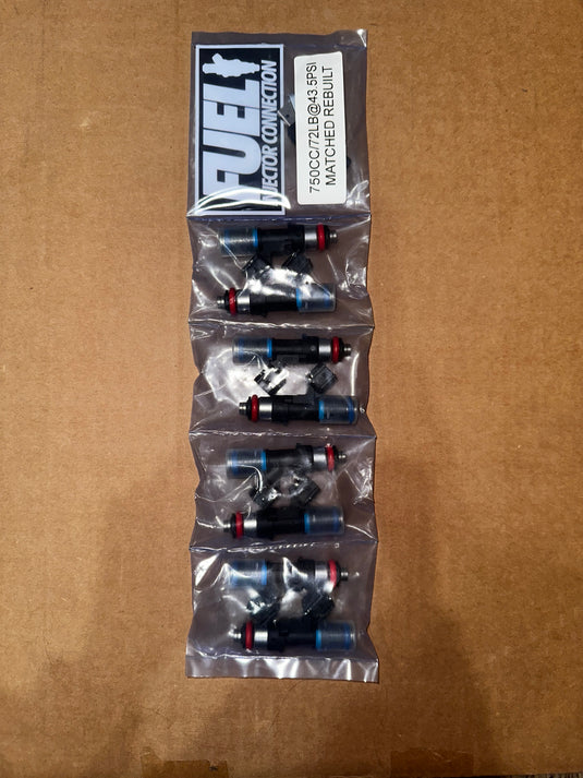 Fuel Injector Connection 750cc 48mm EV6 Set of 8 NEW INVENTORY REDUCTION