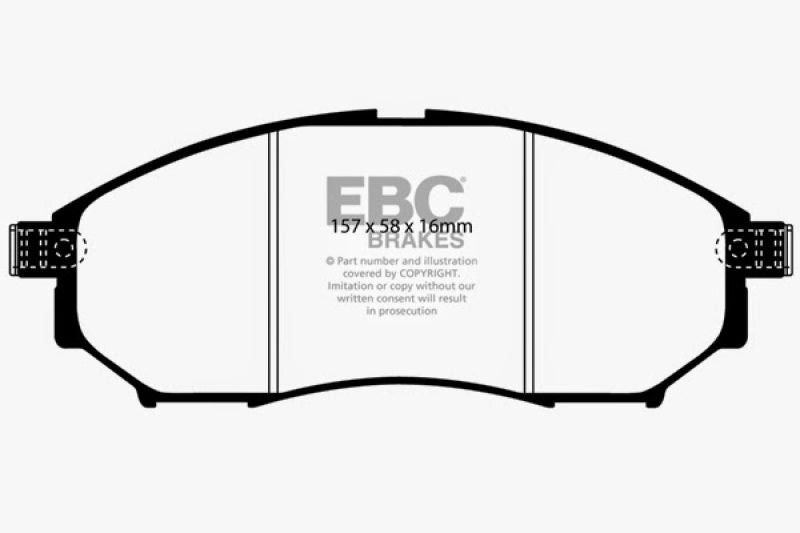 Load image into Gallery viewer, EBC 08-13 Infiniti EX35 3.5 Greenstuff Front Brake Pads
