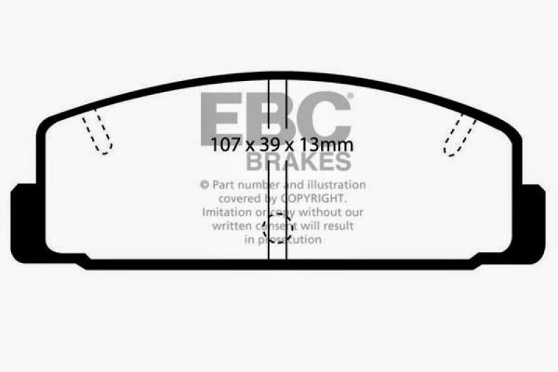 Load image into Gallery viewer, EBC 03-04 Mazda Protege 2.0 Turbo (Mazdaspeed) Greenstuff Rear Brake Pads
