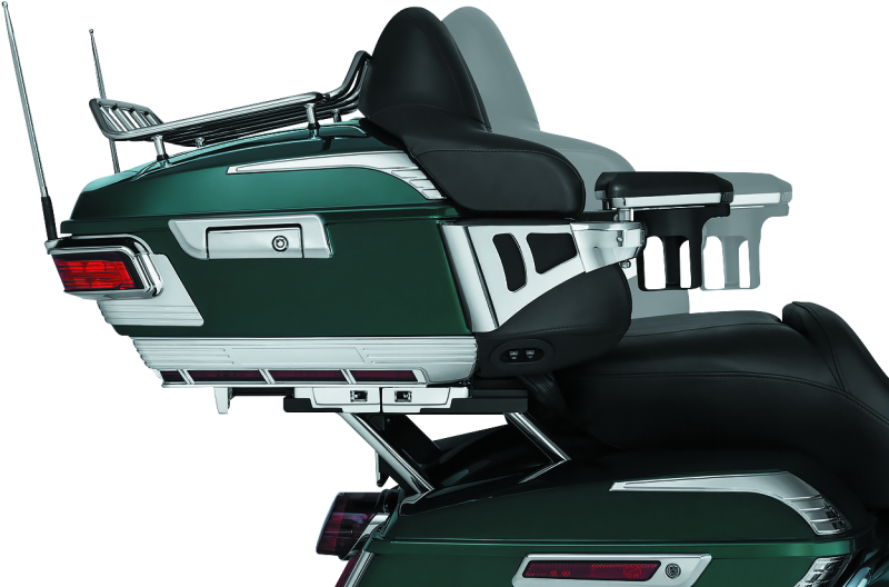 Load image into Gallery viewer, Kuryakyn Quick Adjust Tour-Pak Relocator 14-Up Touring Chrome
