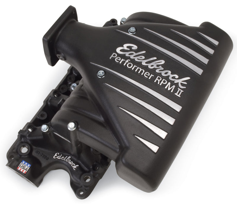 Load image into Gallery viewer, Edelbrock Intake Manifold Ford Mustang 5 0L Performer RPM II Manifold Black Finish
