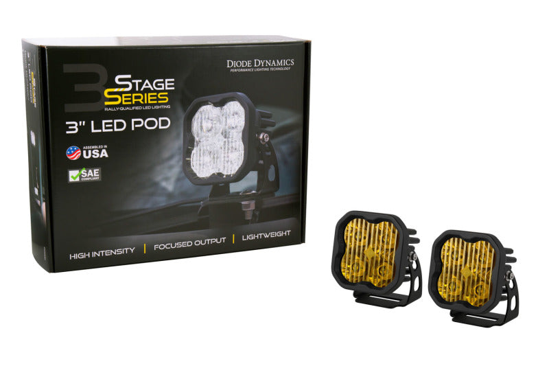 Load image into Gallery viewer, Diode Dynamics SS3 Pro ABL - Yellow SAE Fog Standard (Pair)
