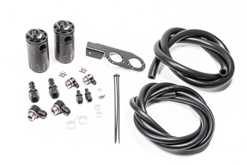Load image into Gallery viewer, Radium Engineering Dual Catch Can Kit Nissan Z33 V35 VQ35DE/HR Fluid Lock
