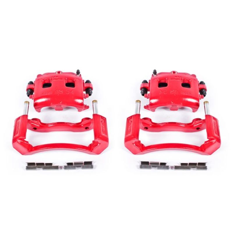 Load image into Gallery viewer, Power Stop 02-05 Dodge Ram 1500 Front Red Calipers w/Brackets - Pair
