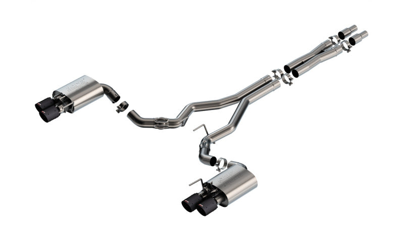 Load image into Gallery viewer, Borla 2024 Ford Mustang GT 5.0L V8 w/ Active Exhaust ATAK Cat-Back Exhaust System - Carbon Fiber
