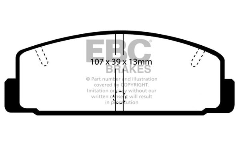 Load image into Gallery viewer, EBC 03-04 Mazda Protege 2.0 Turbo (Mazdaspeed) Greenstuff Rear Brake Pads
