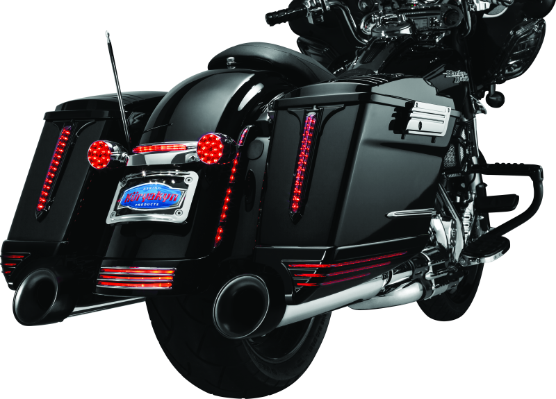 Load image into Gallery viewer, Kuryakyn Rear Fender Accents FLHX &amp; FLTR Models Chrome
