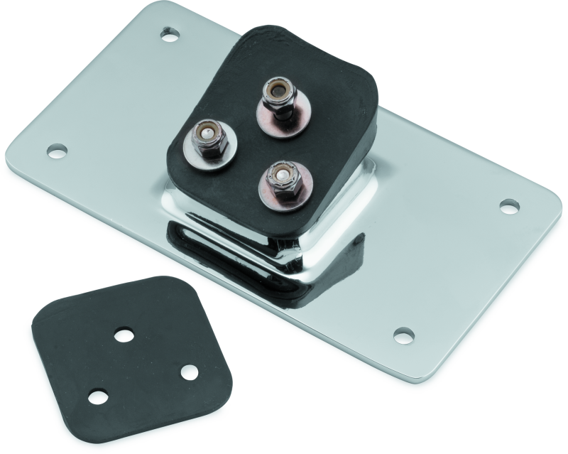 Load image into Gallery viewer, Bikers Choice 55-Up Chrome Custom Laydown License Plate Bracket With 3 Bolt Style
