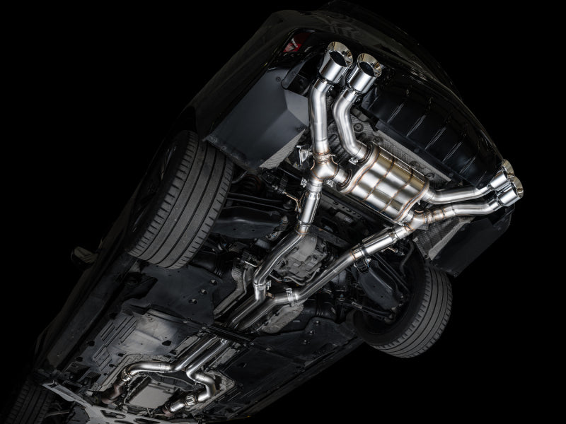 Load image into Gallery viewer, AWE Tuning 2021+ Cadillac CT4-V Blackwing SwitchPath Exhaust - Chrome Silver Tips
