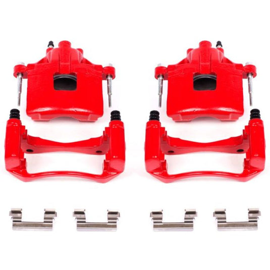 Power Stop 00-05 Buick LeSabre Front Red Calipers w/Brackets - Pair