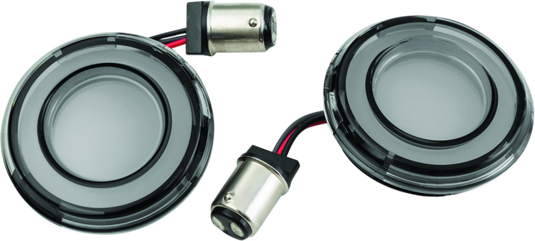 Kuryakyn Tracer L.E.D. Turn Signal Inserts Red/Red Smoke Lens Rear