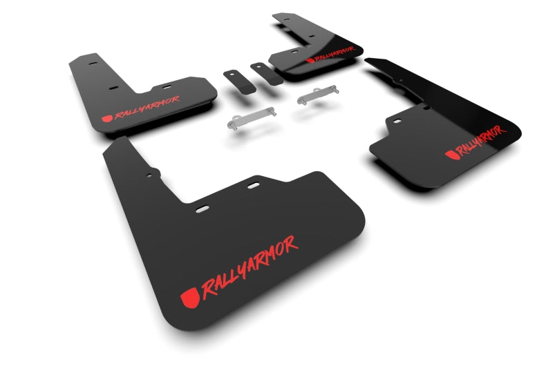 Load image into Gallery viewer, Rally Armor 2022+ Subaru WRX Black UR Mud Flap Altered Font Red Logo
