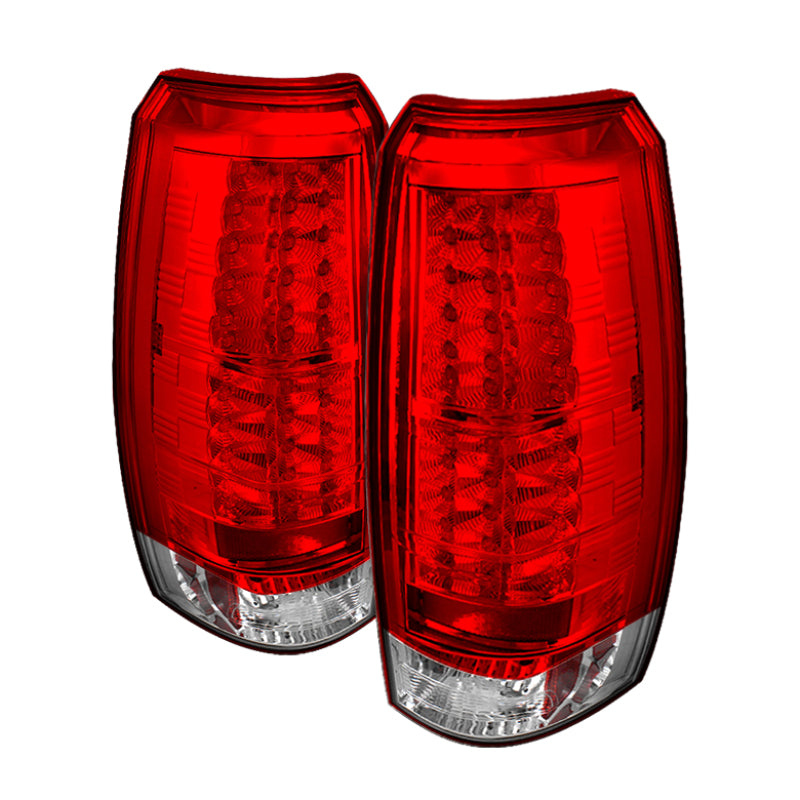 Load image into Gallery viewer, Spyder Chevy Avalanche 07-13 LED Tail Lights Red Clear ALT-YD-CAV07-LED-RC

