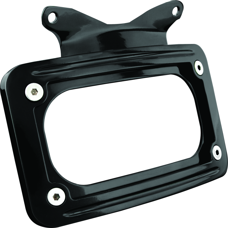 Load image into Gallery viewer, Kuryakyn Curved License Plate Mount Black
