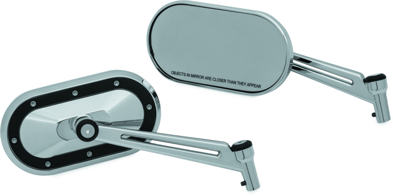 Load image into Gallery viewer, Kuryakyn Heavy Industry Mirrors Chrome/Black
