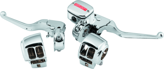 Bikers Choice 96-07 FLT Chrome Handlebar Control Kit W/O Switches 11/16 Bore