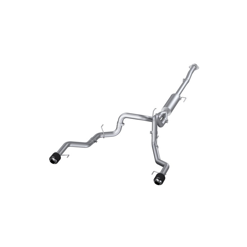 Load image into Gallery viewer, MBRP 22-23 Ford F150 T304 5in OD Carbon Fiber Tip Dual Rear Exit 3in Cat Back Exhaust
